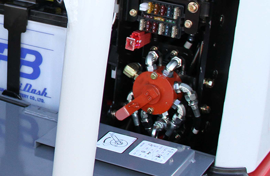 Takeuchi tb230 control switch clearance