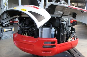 TB230 Maintenance hoods opened up