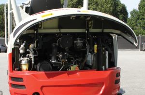 TB235-2 Rear Service Hood Opened