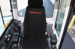 Seat inside of cab of TB250-2