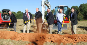 Six Members of Takeuchi's Team Breaking Ground & Tossing Dirt at New Training Center