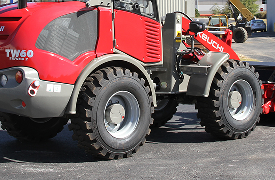 Side of TW60 Series 2 Wheel Loader