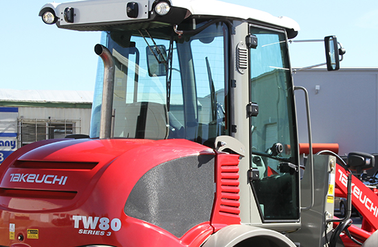 Easy Access Doors On TW80 Series 3 Wheel Loader