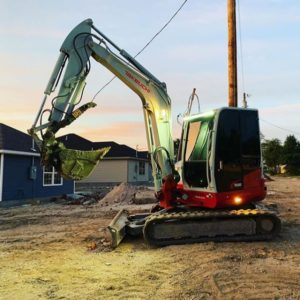 TB260 Hydraulic Excavator Working at a Job Site