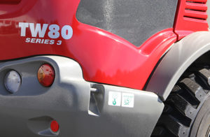 Back end of TW80 Series 3 Wheel Loader