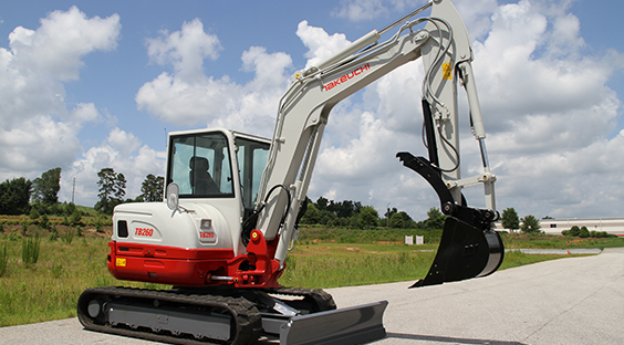 Side View of TB260 Hydraulic Excavator