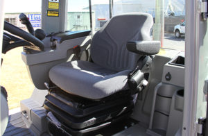 Inside of the TW80 Series 3 Wheel Loader Cab