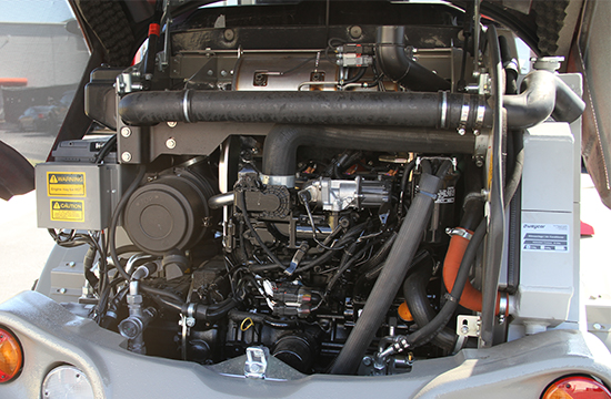 Engine on TW60 Series 2 Wheel Loader