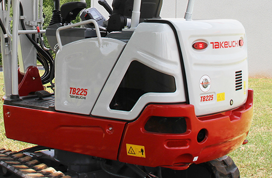 TB225 Left Side of Machine