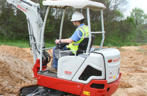 TB225 Working in a field