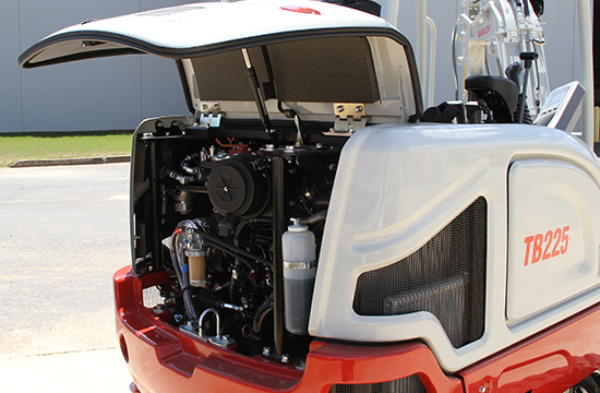 TB225 Rear Service Hood for Maintenance Points