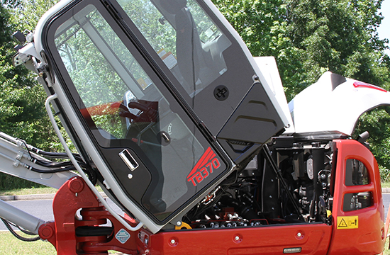 TB370 Tilted Cabin for Serviceability