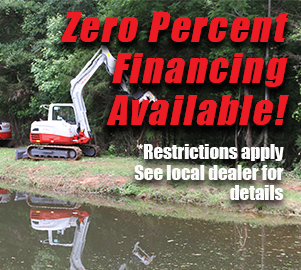 0% Financing Available on all Takeuchi Machines