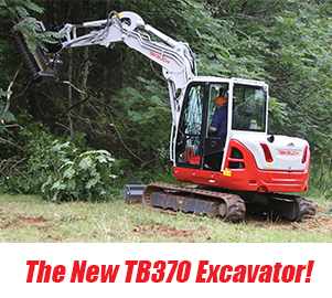 The new TB370 excavator working