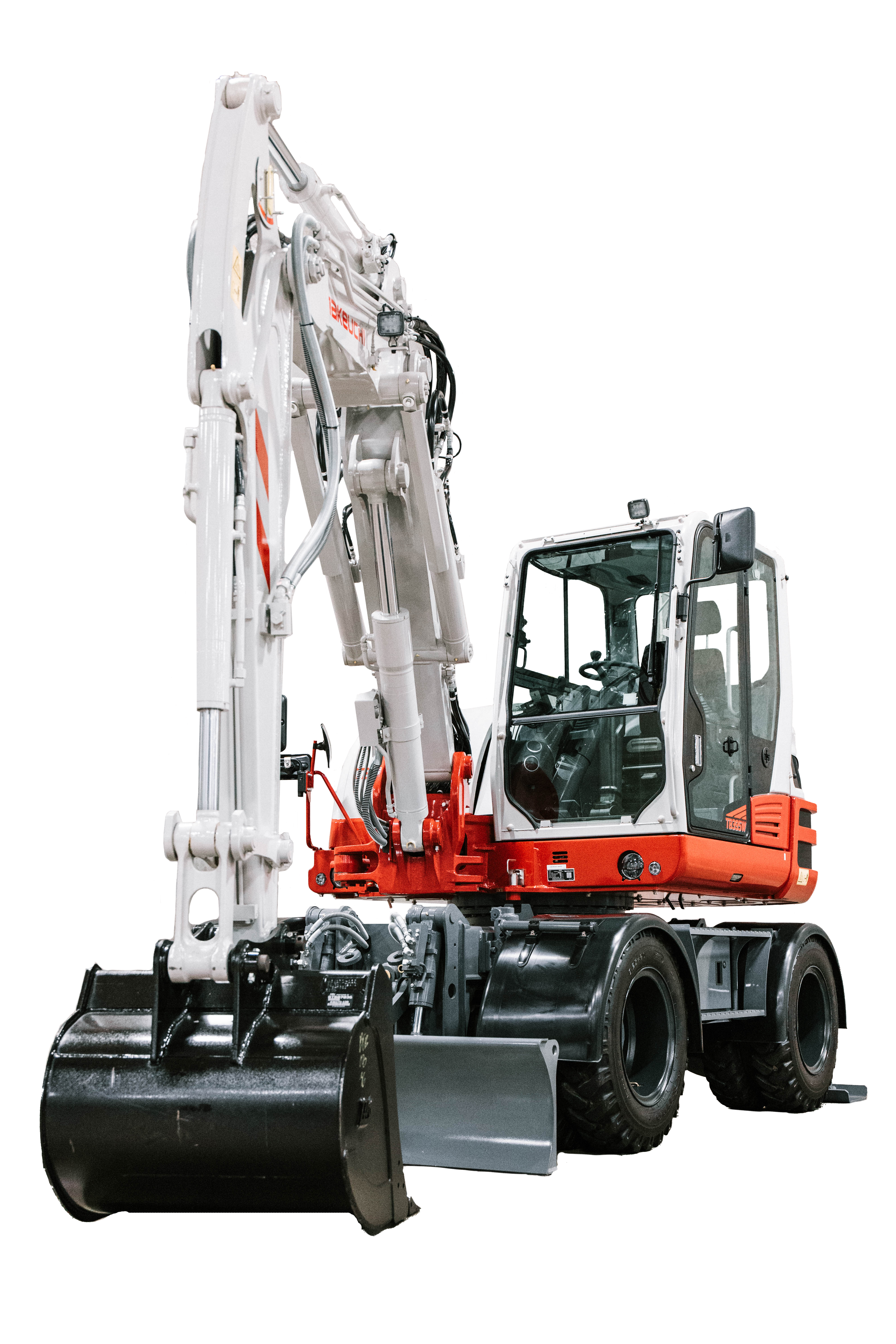 TB395W Wheeled Excavator Cutout