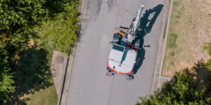 TB395W Moving Down a Road